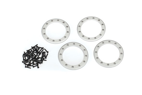 Beadlock rings, satin (2.2') (aluminum) (4)/ 2x10 CS (48)