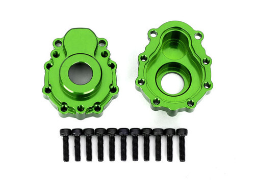 Portal housings, outer, 6061-T6 aluminum (green-anodized) (2)/ 2.5x10 CS (12)