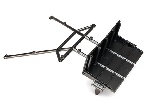 Tube chassis, center section, rear (satin black chrome-plated)