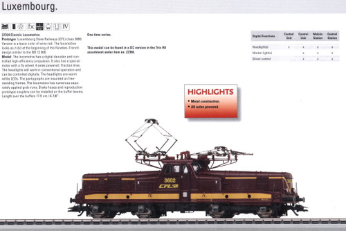 M37334  2009 Qtr.3 Dgtl CFL Era IV Cl. 3600 Electric Locomotive (L) - Discontinu