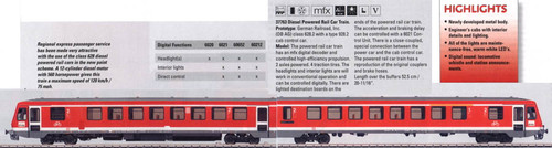 M37763  2008Q4 Dgtl DB AG cl 628.2 Diesel Powered Rail Car Train