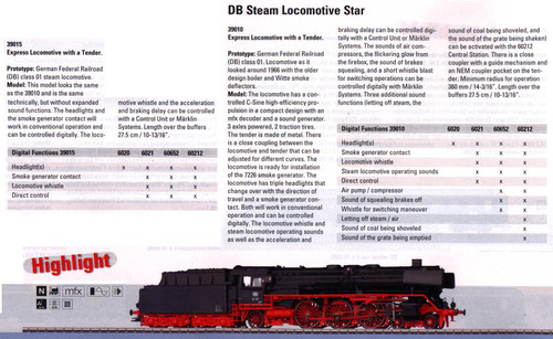 M39010  2006Q3 Dgtl DB cl 01 Express Loco with a Tender - Discontinued
