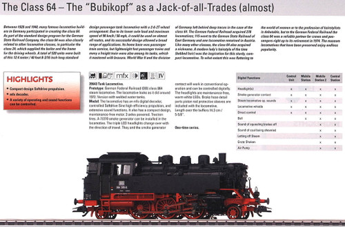 M39643  2011 Qtr. 1 Digital DB cl 064 Bubikopf Tank Locomotive (L) (HO Scale)