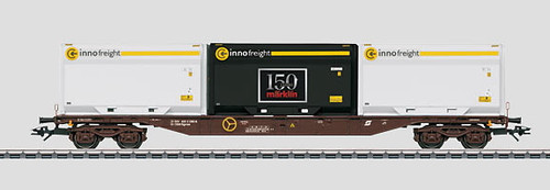 M47080  2011 Qtr. 1 Sgnss Marklin Flat Car with Containers Set Exclusive 3/10 (H