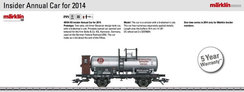 M48164  2014 HO Insider Car - Limited