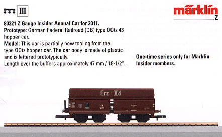 M80321  2011 Z Annual Insider Car