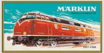 W441-15966  Marklin V200 Diesel Locomotive Paint-by-Numbers Set