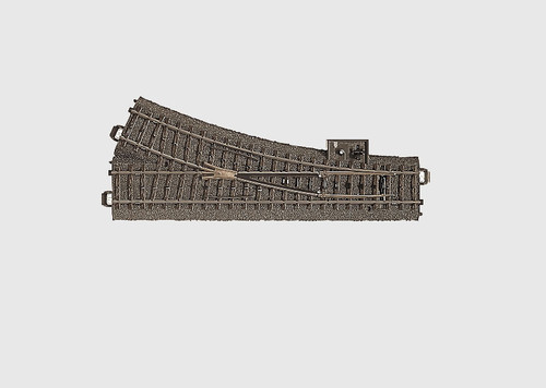 24612 3-Rail C-Track -- Right Hand Manual Turnout