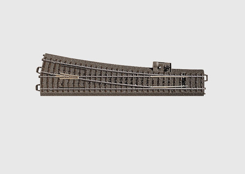 24712 C-Track -- Wide Radius Turnout - 9-15/16"  25.2cm - Right