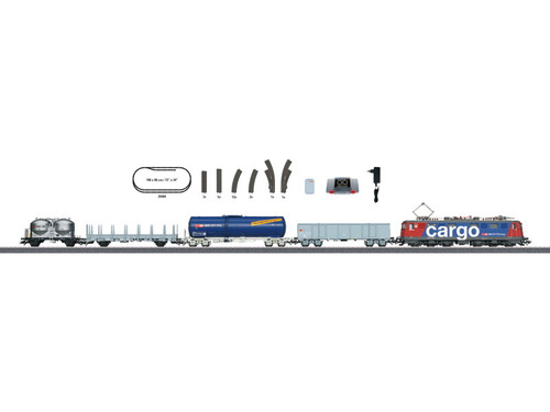 W441-29484  Swiss Era VI Freight Starter Set - 3-Rail w/Sound, Digital & Mobile Station -- Swiss Federal Railways SBB CFF FFS (Era VI) 230 Volts