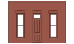 O Street/Dock Level Wall Rectangular Entry Door