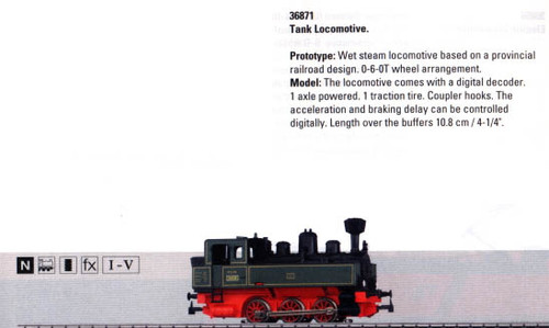 36871 Digital Steam Tank Loco -- Country Train
