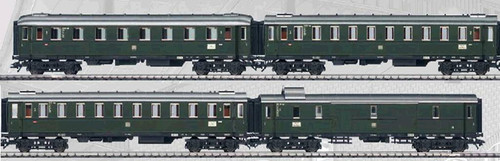 W441-42750  Express Train Passenger 4-Car Set -- German Federal Railways