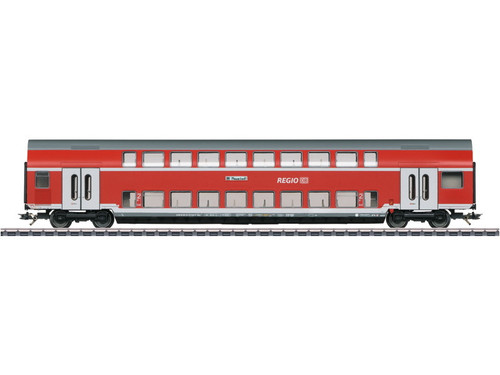 W441-43571  Regio DB Type DBza 751 2nd Class Bi-Level - 3-Rail - Ready to Run -- German Railroad DB AG (Era VI 2012, red, gray)