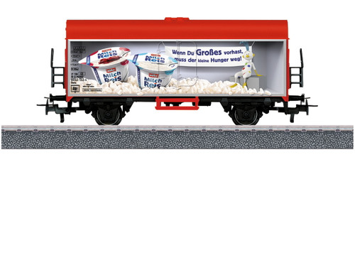 44217 Refrigerator Car - 3-Rail - Ready to Run - Start-Up -- Muller Milchreis -