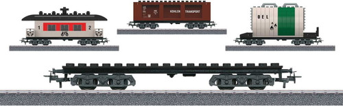 44736 Building Block Car Set - 3-Rail Kit - Start Up -- Includes Underframe w/3 Carbodies made of Plastic Building Blocks