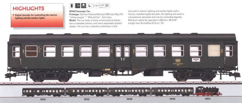 W441-58168  Type Byg 514 Umbauwagen (Rebuild Car) -- German Federal Railroad