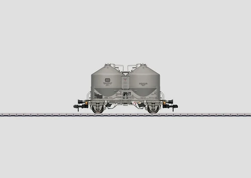 W441-58613  Type Ucs 909 Silo/Covered Hopper - Ready to Run -- German Federal Railroad DB (Era IV, gray)