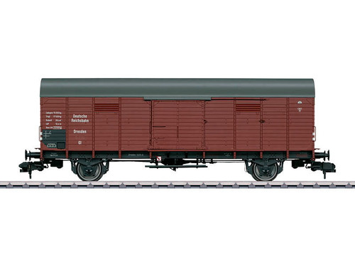 58845 Type Gl Dresden Wood Boxcar - Ready to Run -- German State Railroad DR #4 (Era II, Boxcar Red)