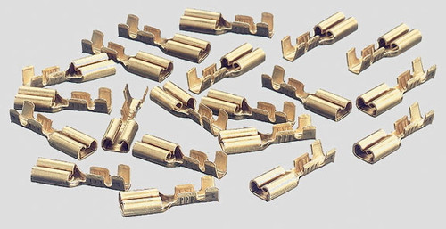 74995 Marklin Flat Spade Connectors - 1/8"  32mm -- For C-Track pkg(20)