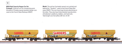 W441-82624  Era V Hopper Car Set -- SNCF French State Railways