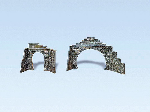 W272-282934  Tunnel Portal Set -- Two Double & Two Single Tunnel Portals