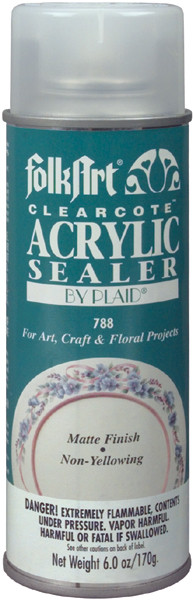 PARCEL!  788 FolkArt Clearcote Acrylic Sealer Aerosol Spray 6oz-Matte
