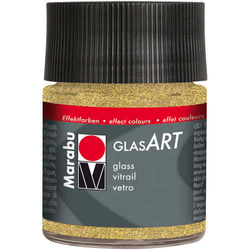 13029005-584 Marabu GlasArt 50ml-Glitter Gold