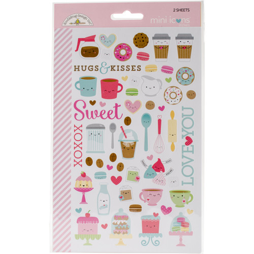 CAS5705 Cream & Sugar Stickers-Mini Icons