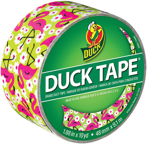 PATTERNED DUCK TAPE-FLAMINGO