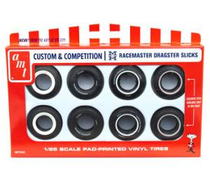 AMT001  1/25 scale M&H Drag Slick Tire Pack (Pack of 8 tires 4 style