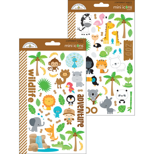ATZ5712 At The Zoo Stickers-Mini Icons