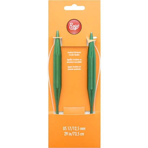 7350-17 Circular Aluminum Knitting Needles 29"-Size 17/12.75mm