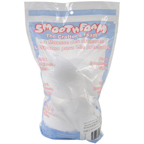 RT129H-4 SmoothFoam Half Balls 4/Pkg-4.5"
