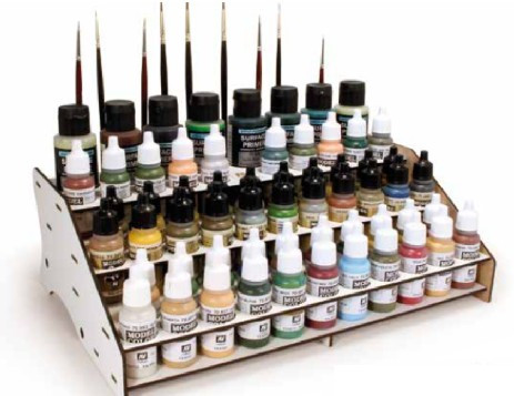 Front Module Paint Display Stand (Holds 60 Bottles & Brushes)