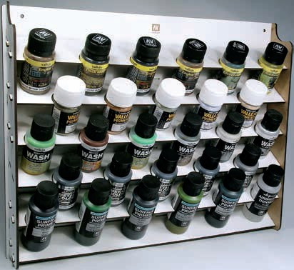 Wall Mounted Module Paint Display (Holds 28 35ml/60ml Bottles)