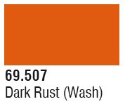17ml Bottle Dark Rust Wash Mecha Color