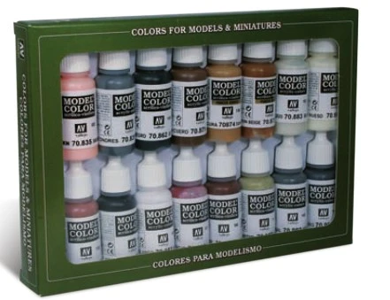 17ml Bottle Imperial Rome Model Color Paint Set (16 Colors)