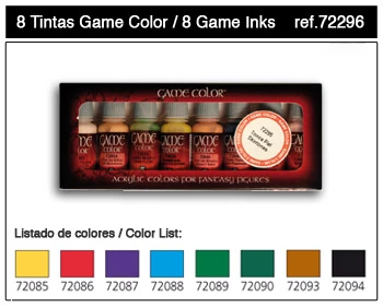 17ml Bottle Inks Game Color Paint Set (8 Colors)