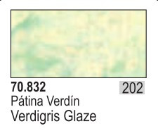 17ml Bottle Verdigris Glaze Model Color