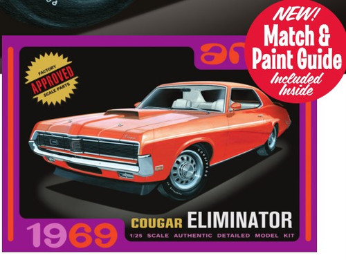 AMT-898  1/25 1969 Cougar Eliminator Car (White)