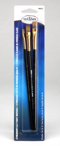 Premium Flat Brushes/3pk