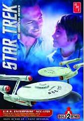 AMT-913  1/650 & 1/1000 Star Trek USS Enterprise NCC1701 (1 Snap & 1 Glue Kit)