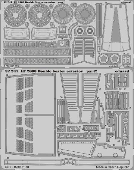 1/32 Aircraft- EF2000 2-Seater Exterior for TSM