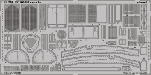 1/32 Aircraft- Bf109E3 Exterior for TSM (D)