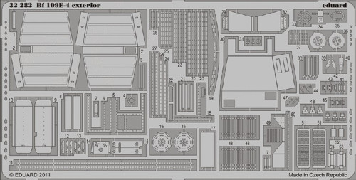 1/32 Aircraft- Bf109E4 Exterior for DML