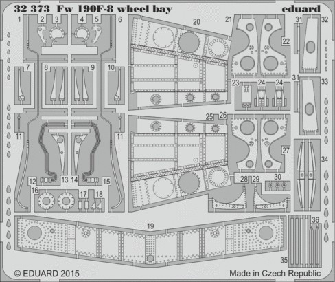 1/32 Aircraft- Fw190F8 Wheel Bay for RVL