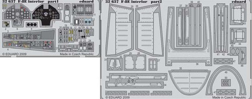 1/32 Aircraft- F8E Interior for TSM (Painted Self Adhesive) (D)