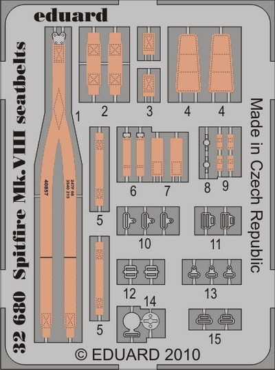 1/32 Aircraft- Seatbelts Spitfire Mk VIII for TAM (Painted)