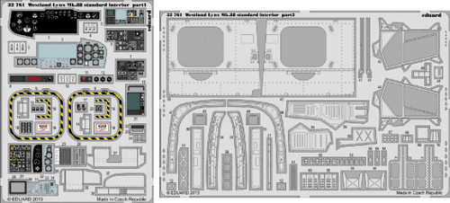 1/32 Aircraft- Lynx Mk 88 Interior for RVL (Painted Self Adhesive)